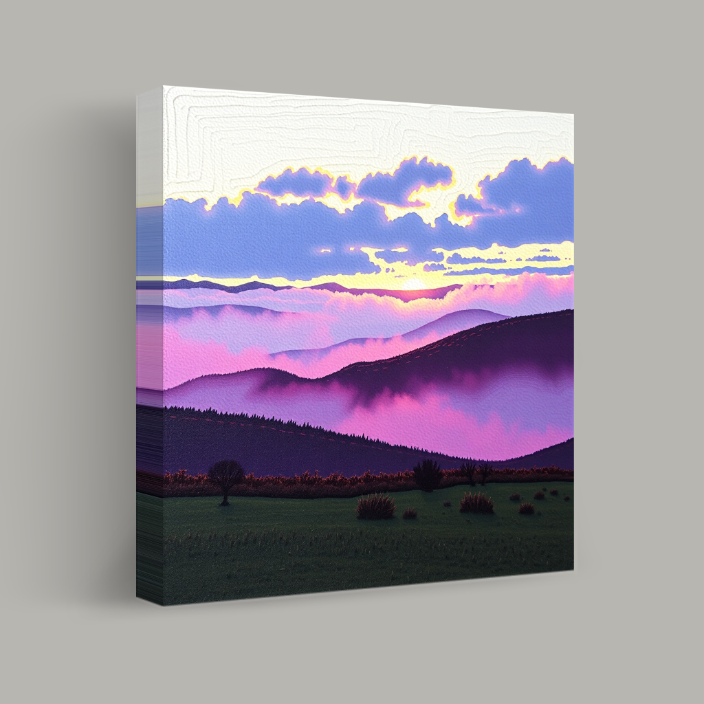 Whispering Twilight over Violet Hills view 1