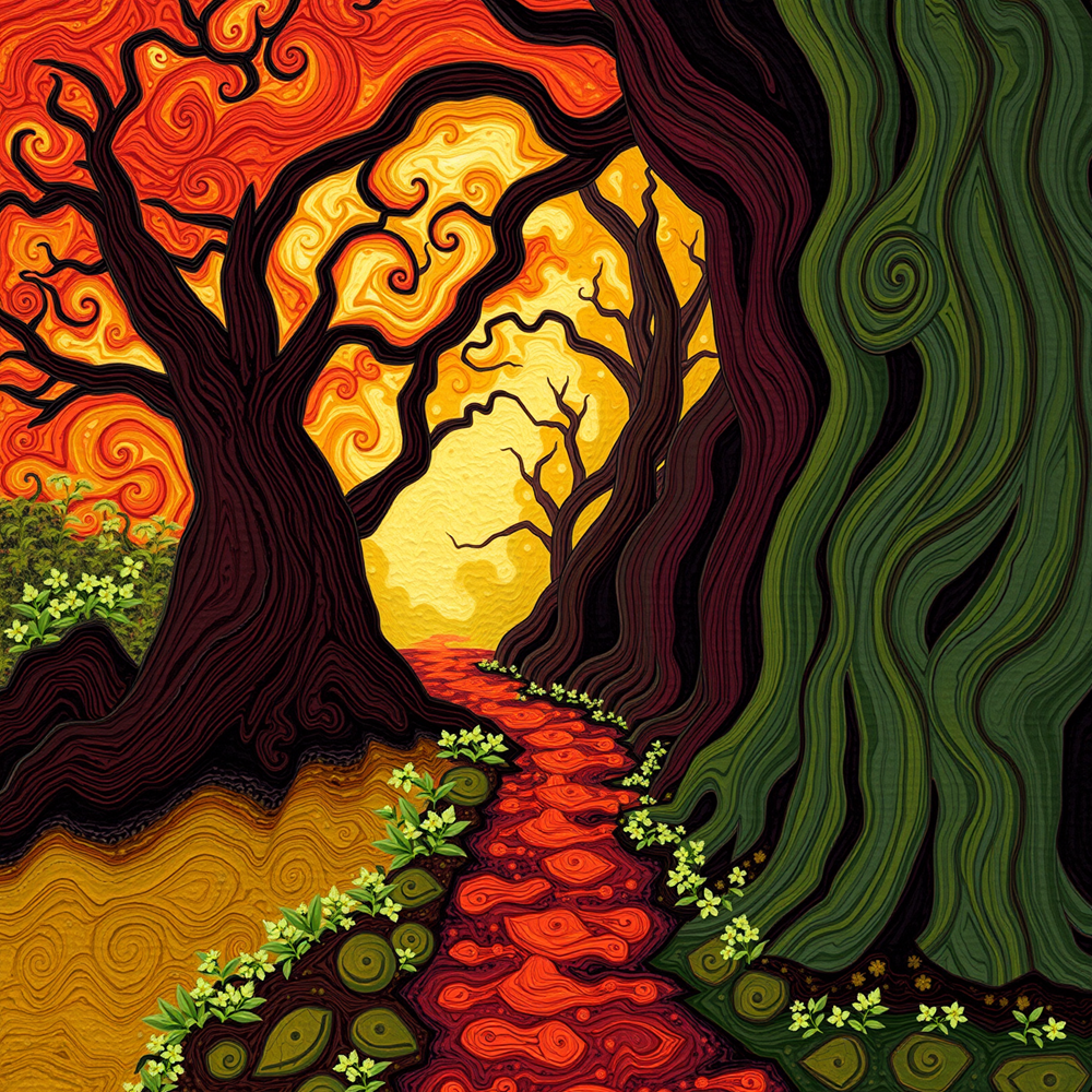Enchanted Pathway at Dusk view 2