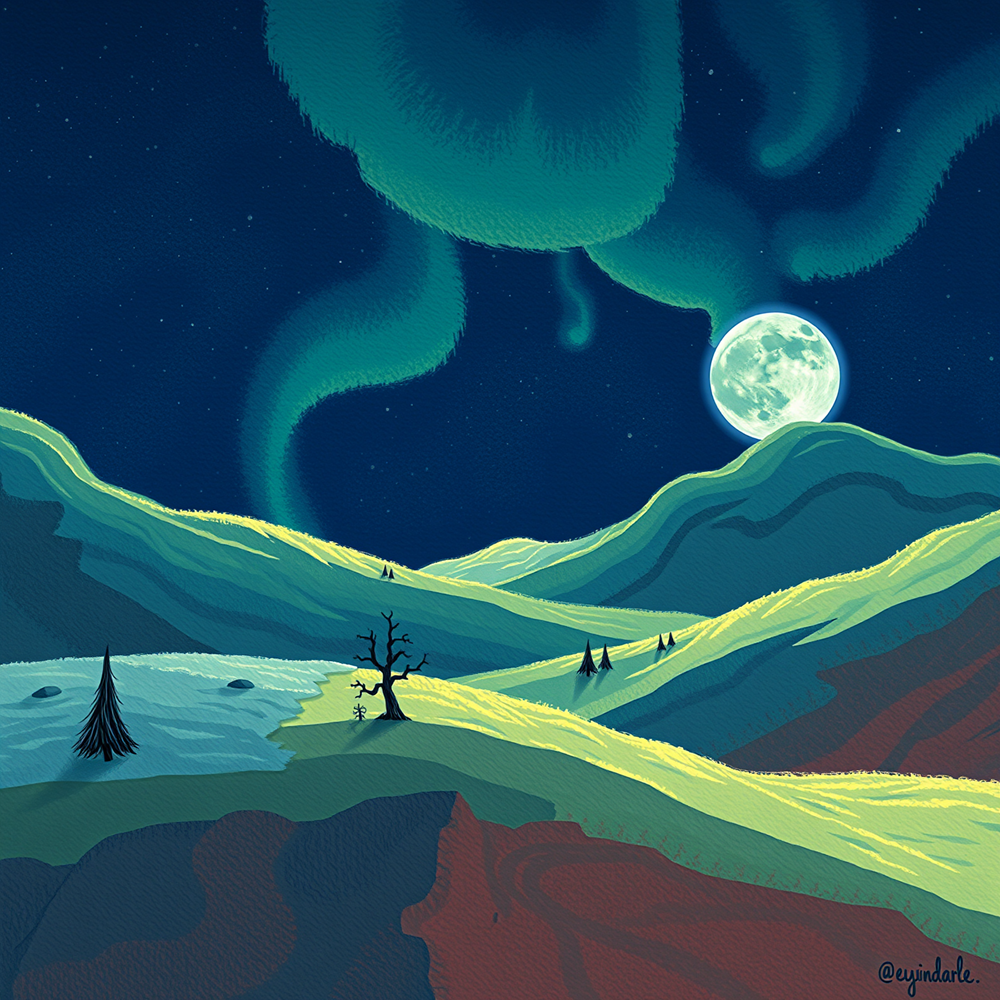 Moonlit Wilderness view 2