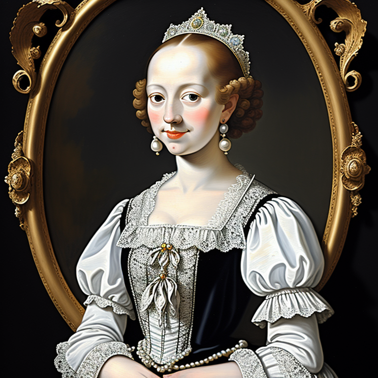 Portrait of Elegance in Lace view 2