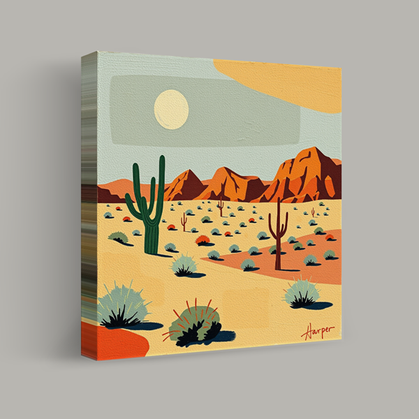 Sunlit Desert Vistas