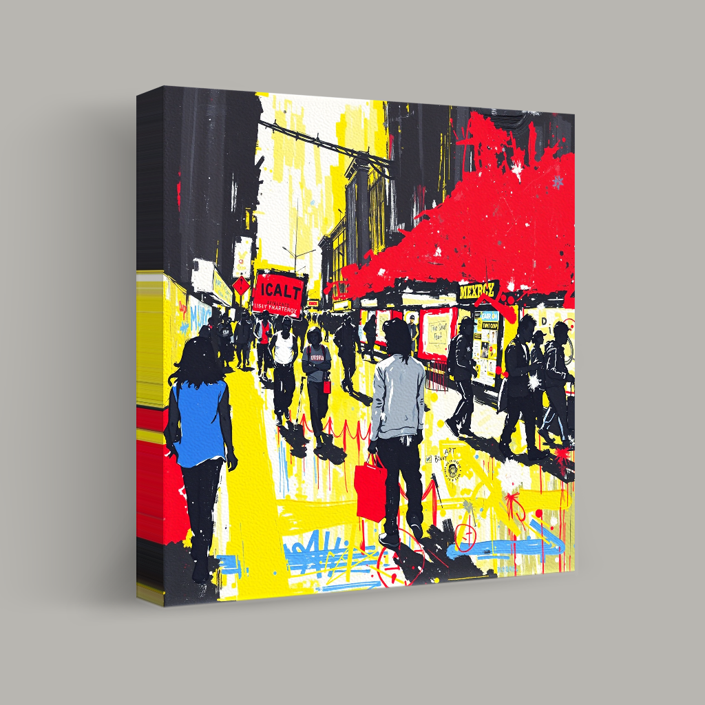 Vibrant City Streets view 1