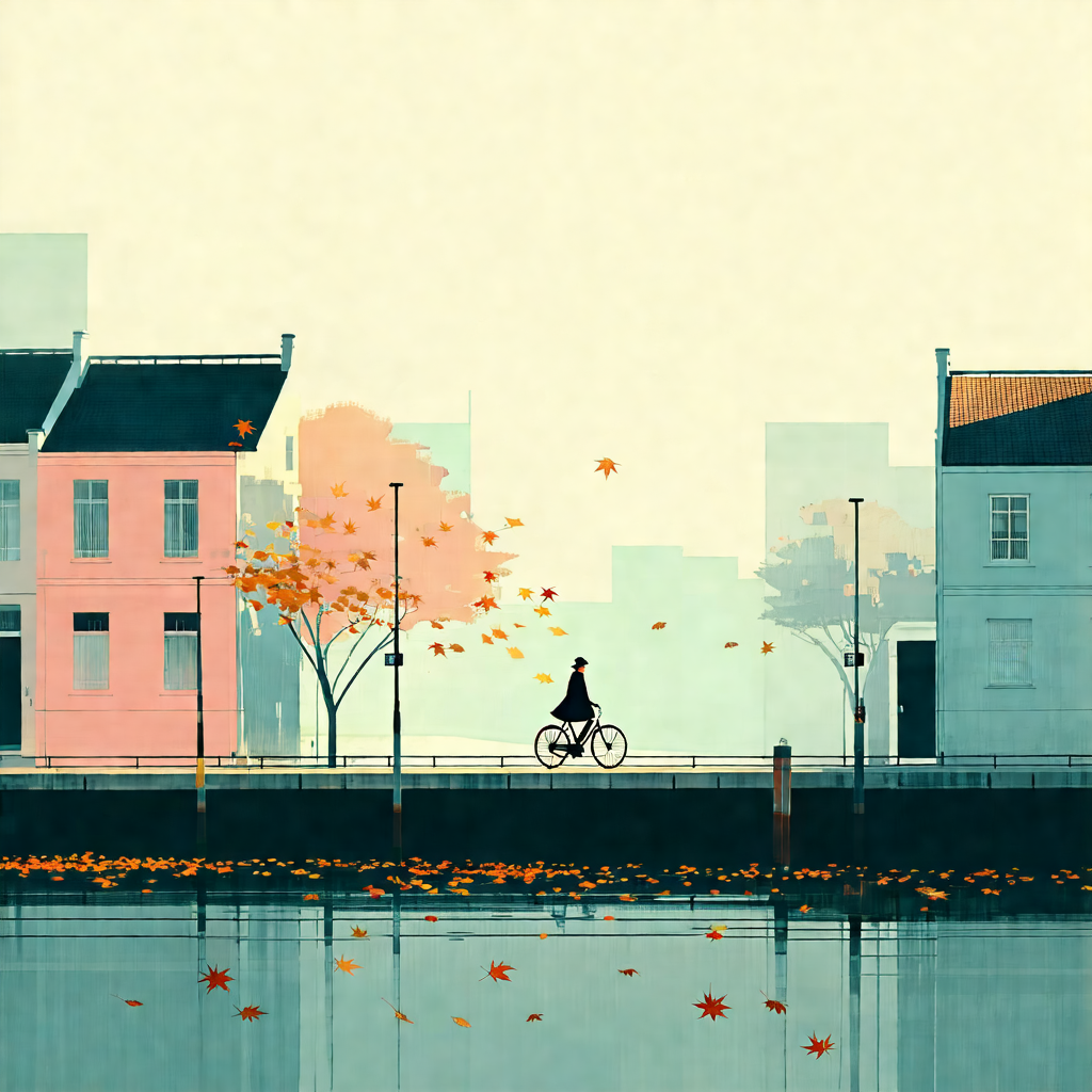 Cycling Through Autumn's Embrace view 2