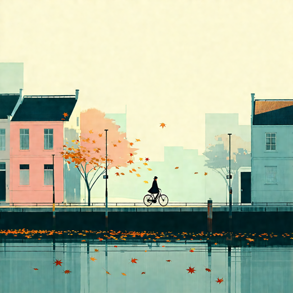 Cycling Through Autumn's Embrace