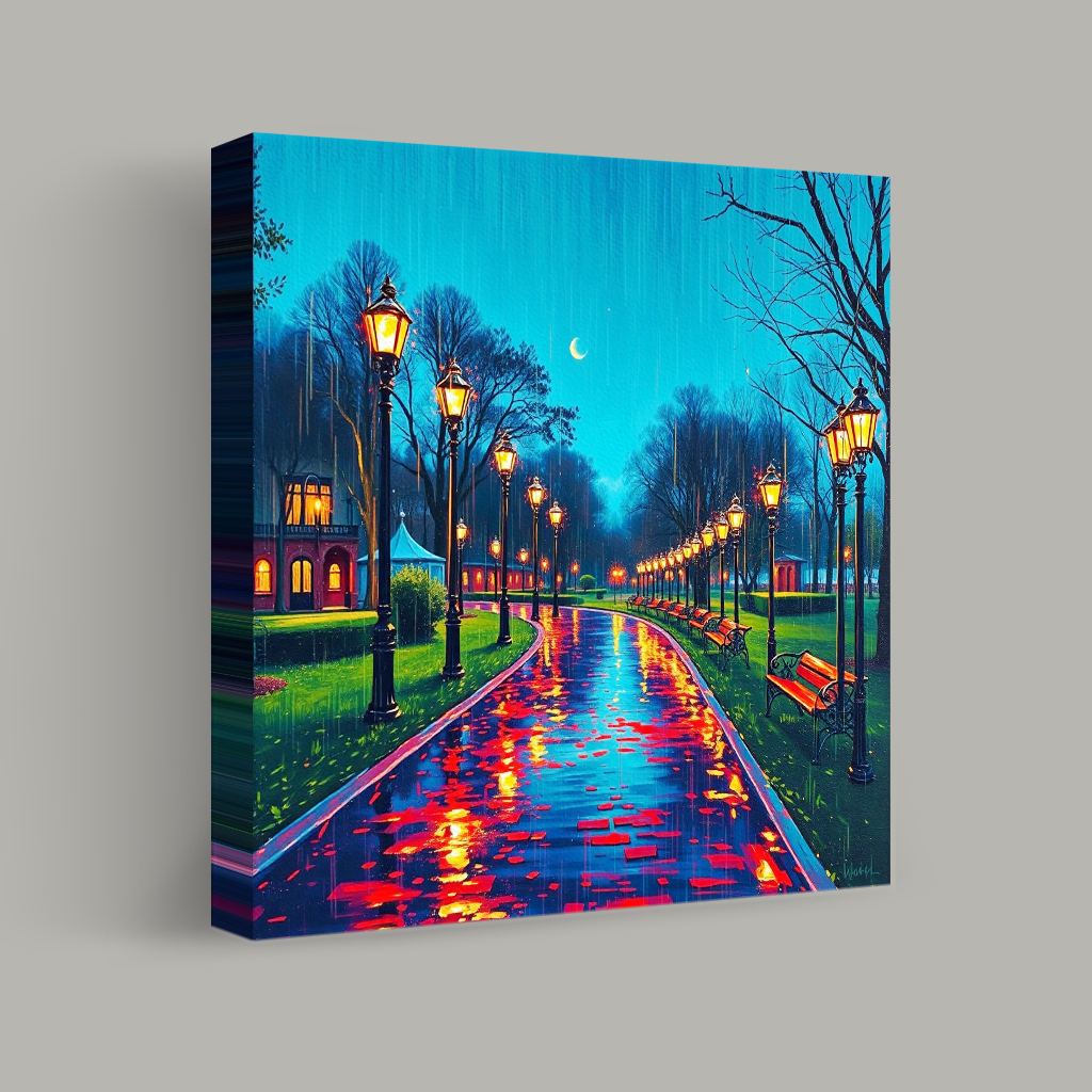 A Rainy Evening Stroll view 1