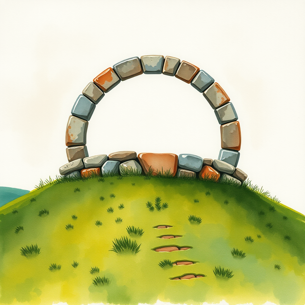 Pathway to the Stone Arch view 2