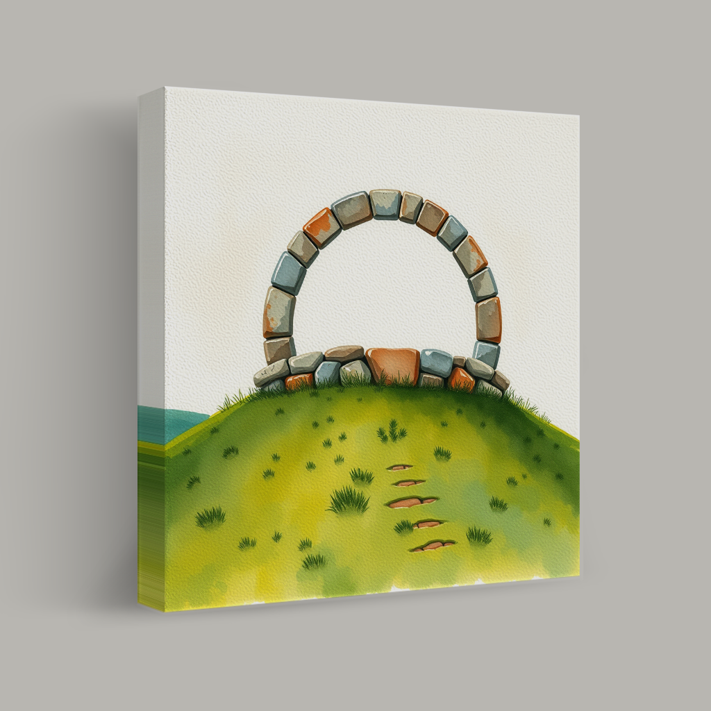 Pathway to the Stone Arch view 1