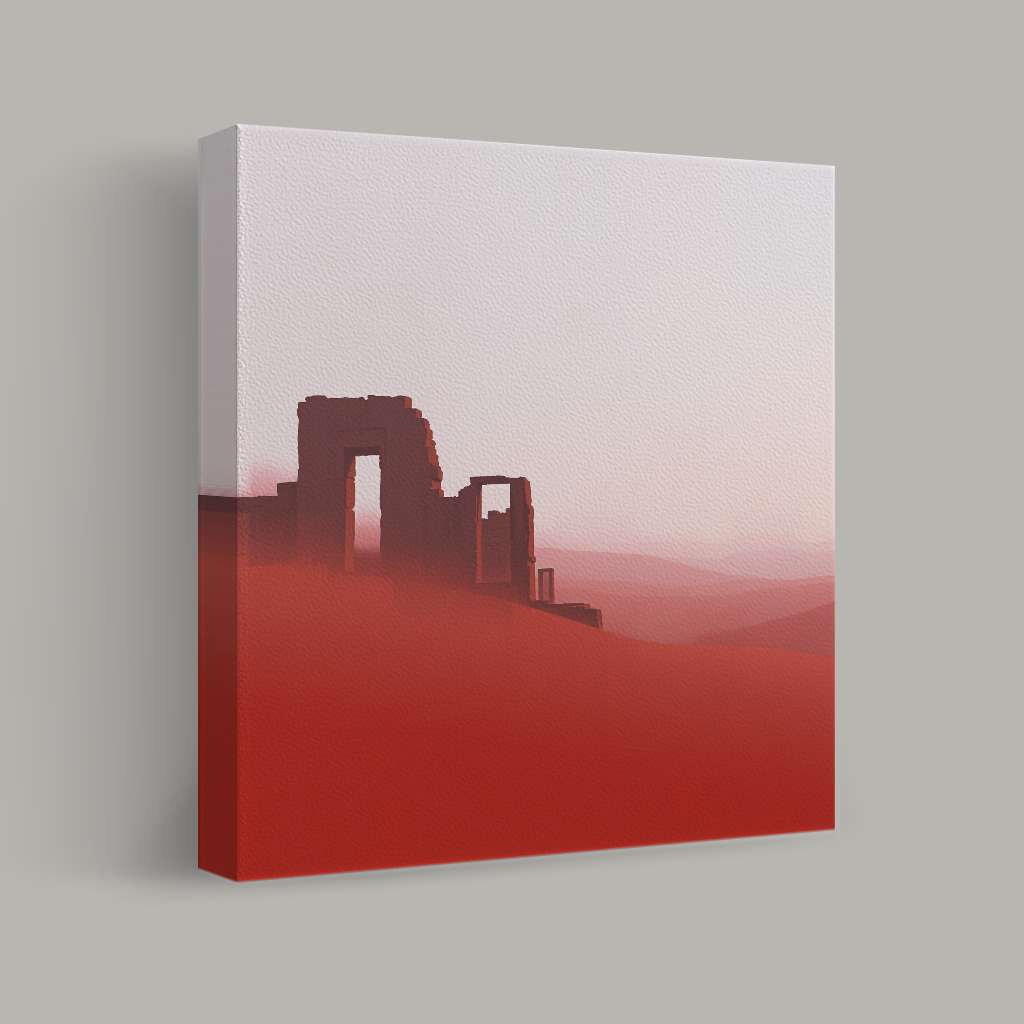 Ruins in the Red Desert view 1