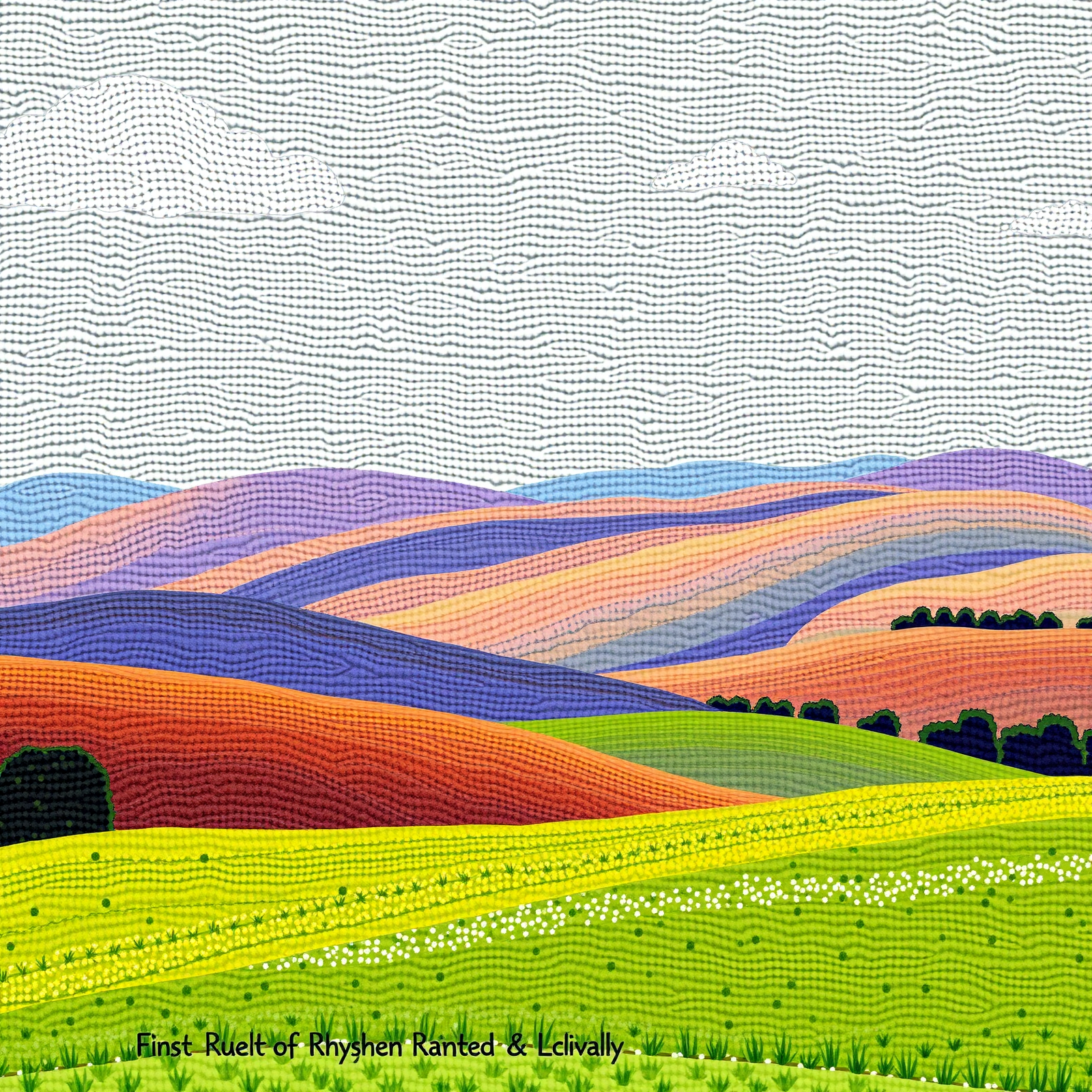 Colorful Rolling Hills view 2