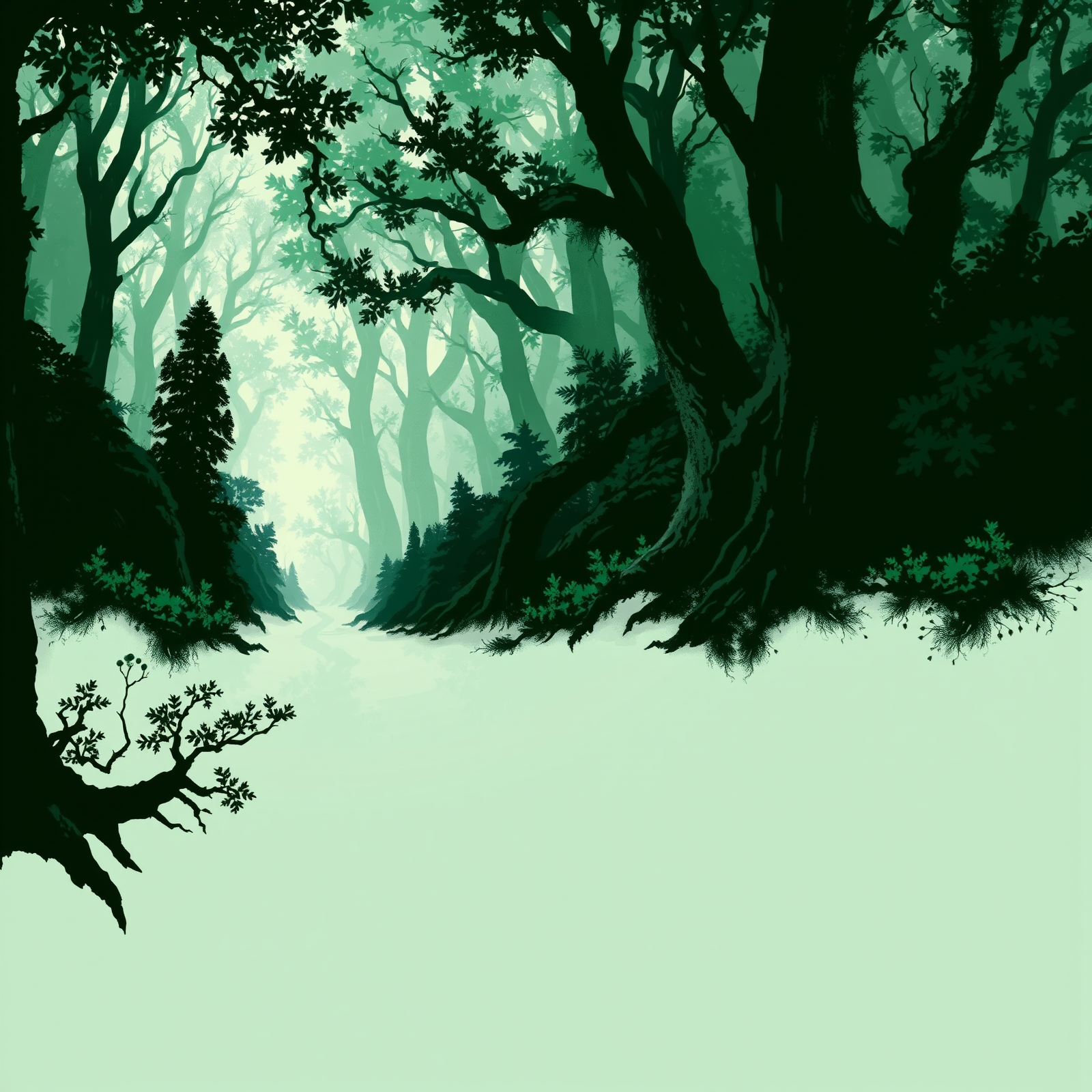 Whispered Paths of the Silent Forest view 2