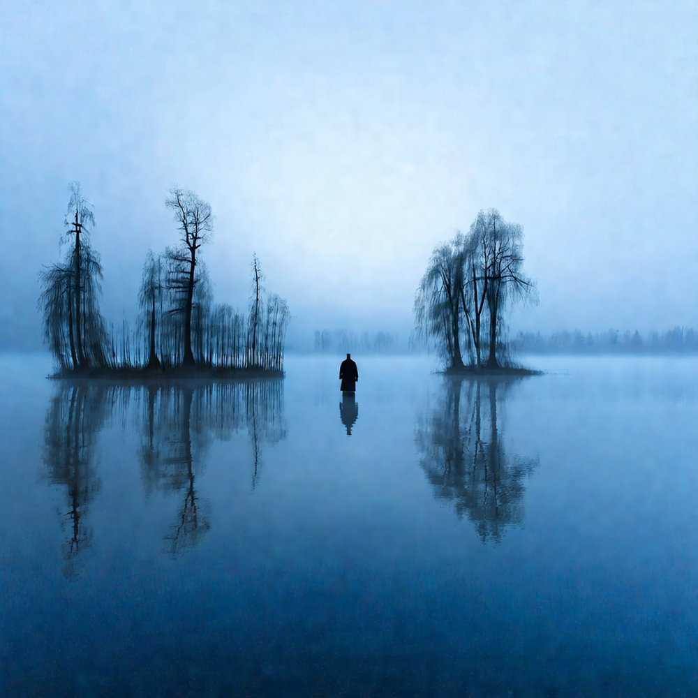 Solitude in Misty Waters view 2