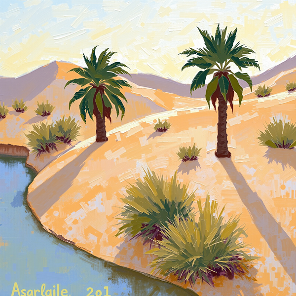 Oasis at Dawn