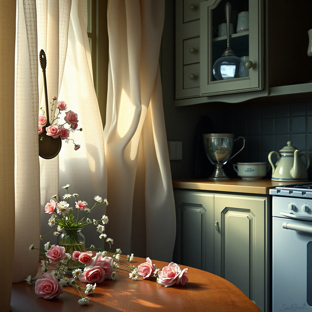 Morning Light and Blossoms view 2