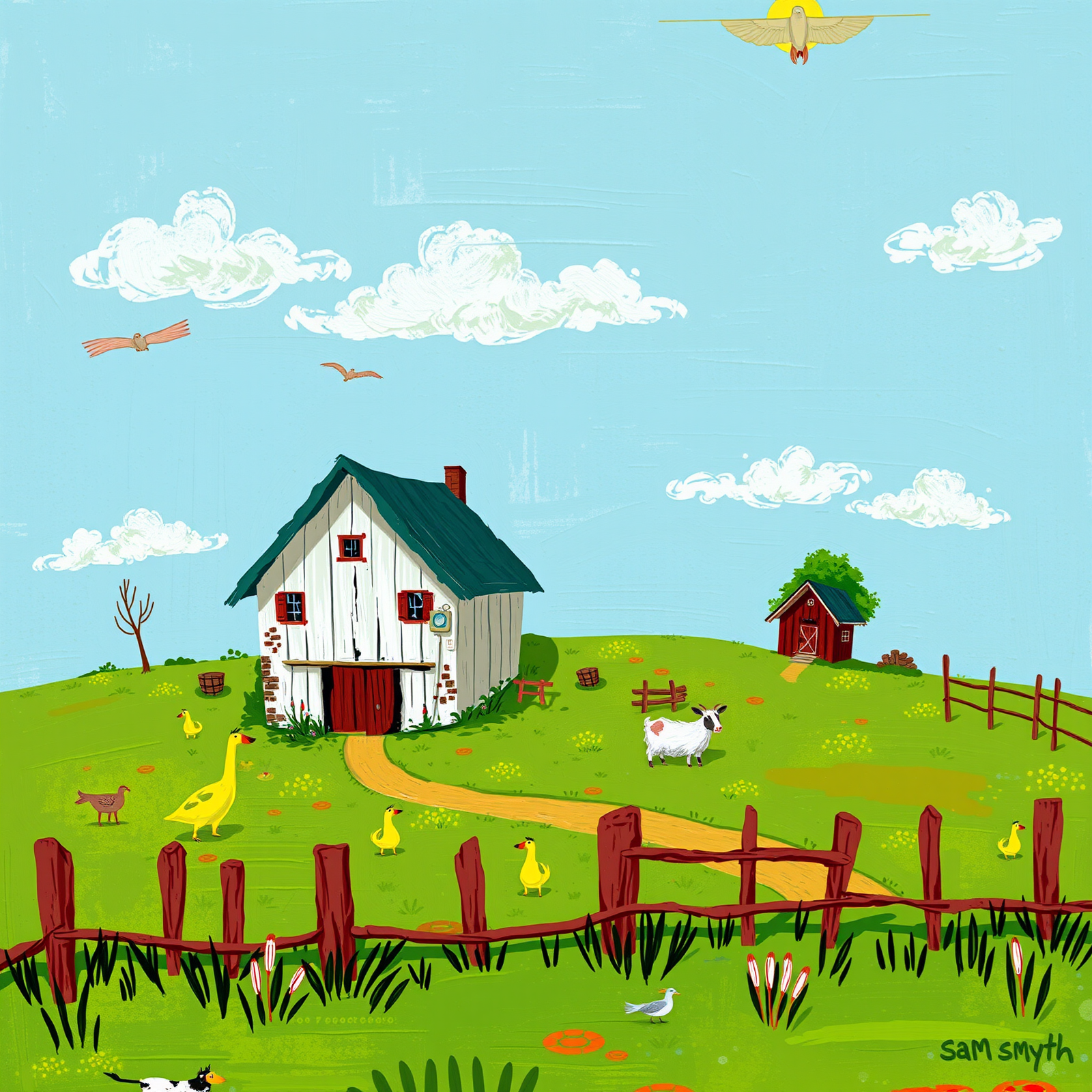 Tranquil Farm Morning view 2