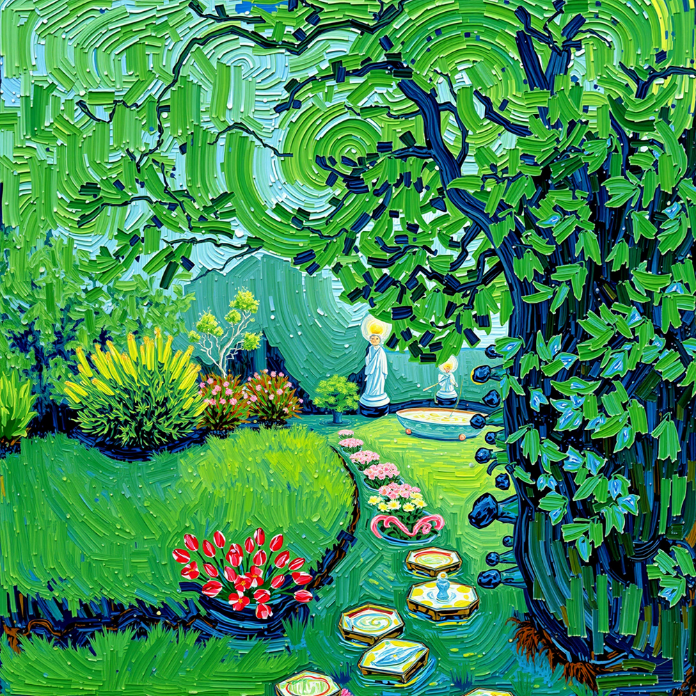 Tranquil Garden Pathway view 2