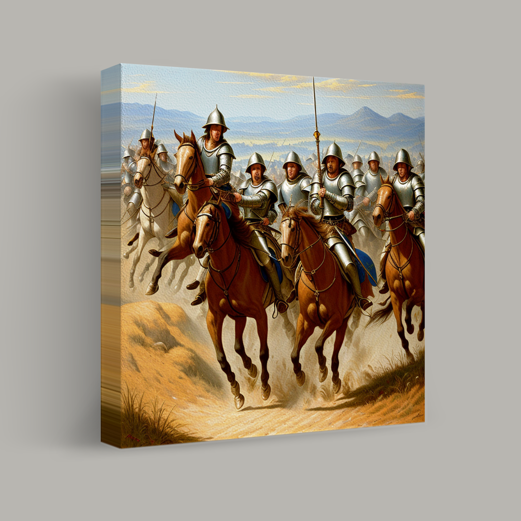 Charge of the Mounted Knights view 1