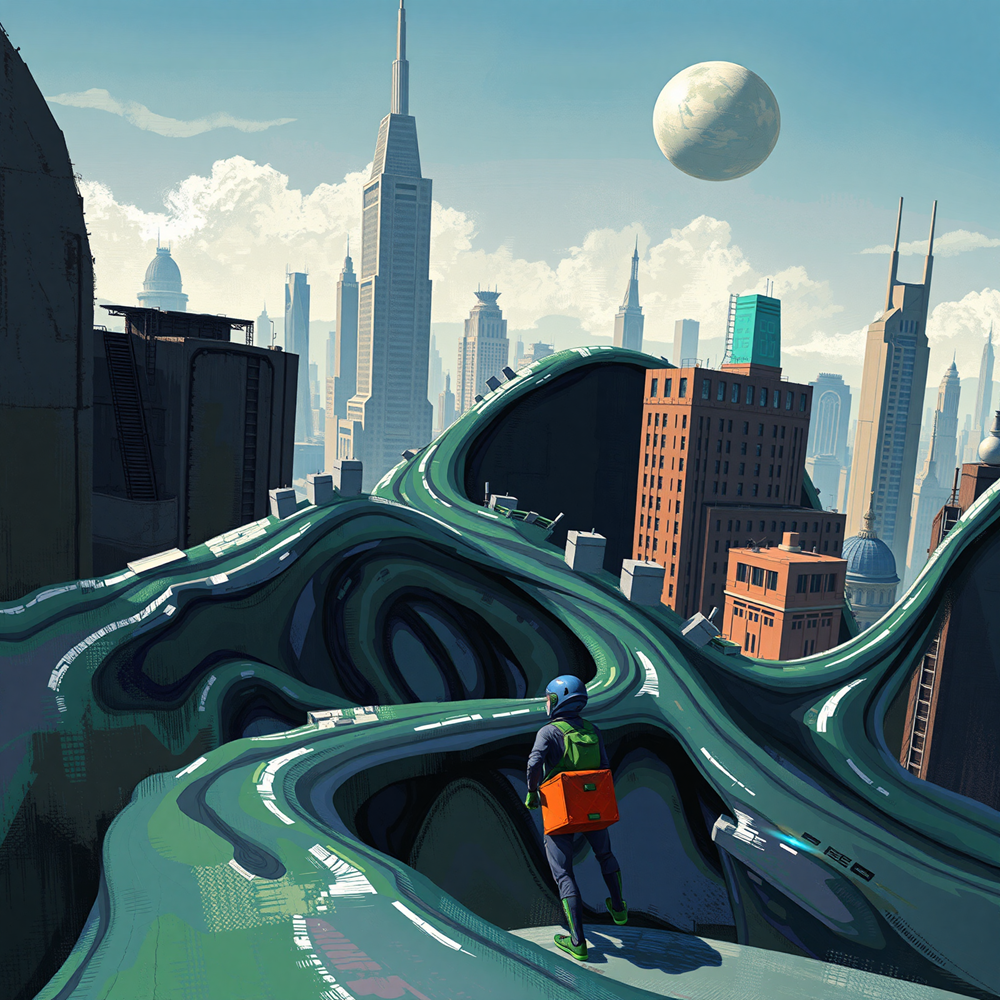 Curved Urban Pathways view 2