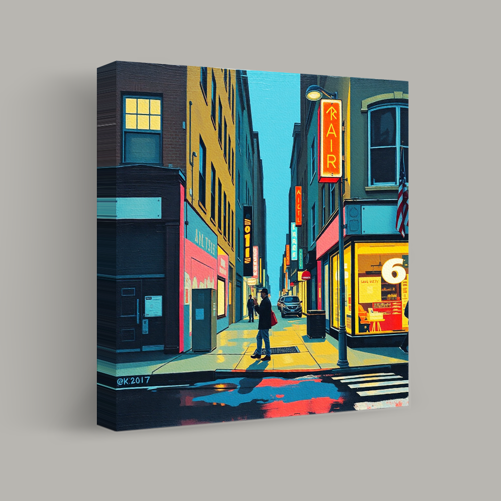 Neon Night in the City view 1