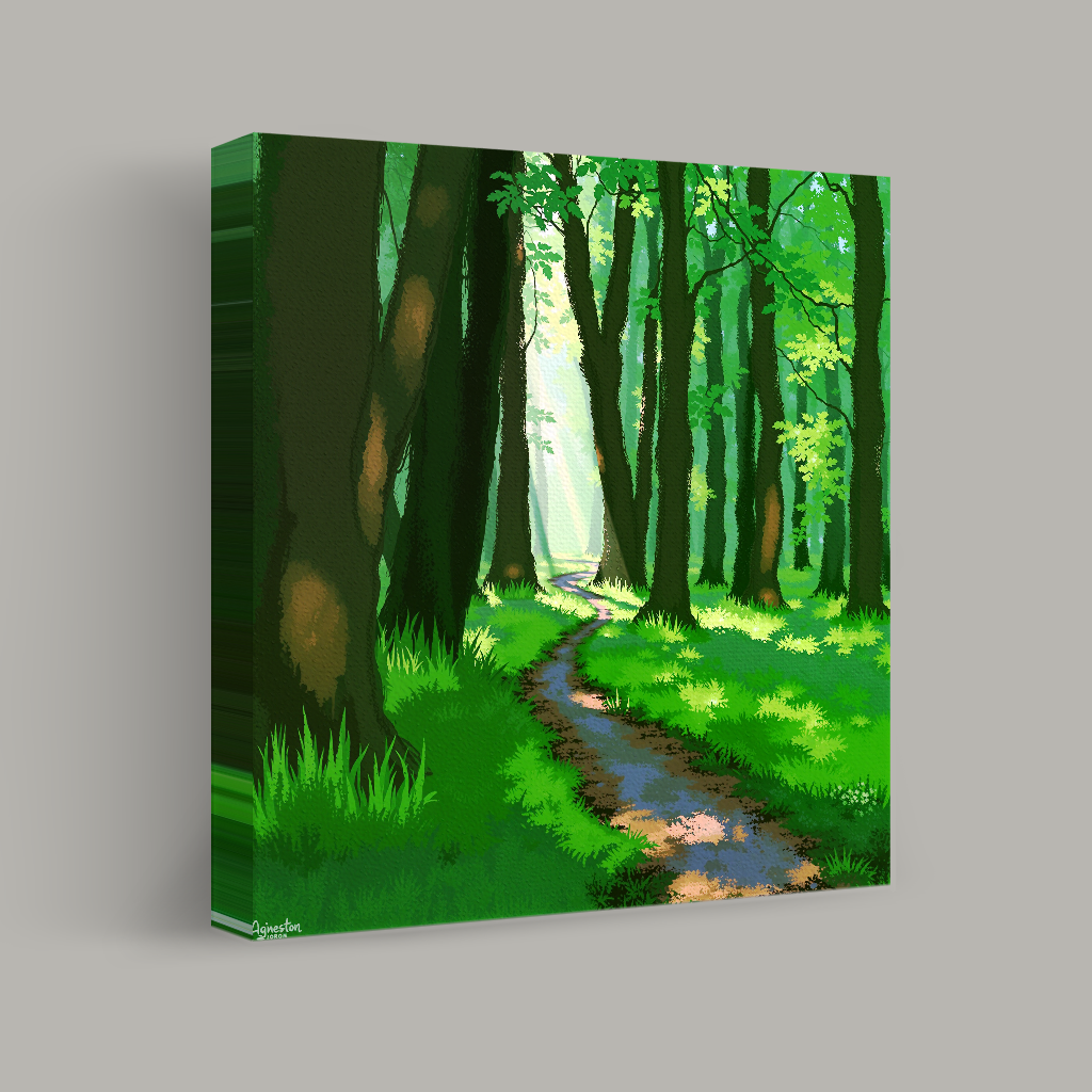 Pathway Through the Woodland view 1