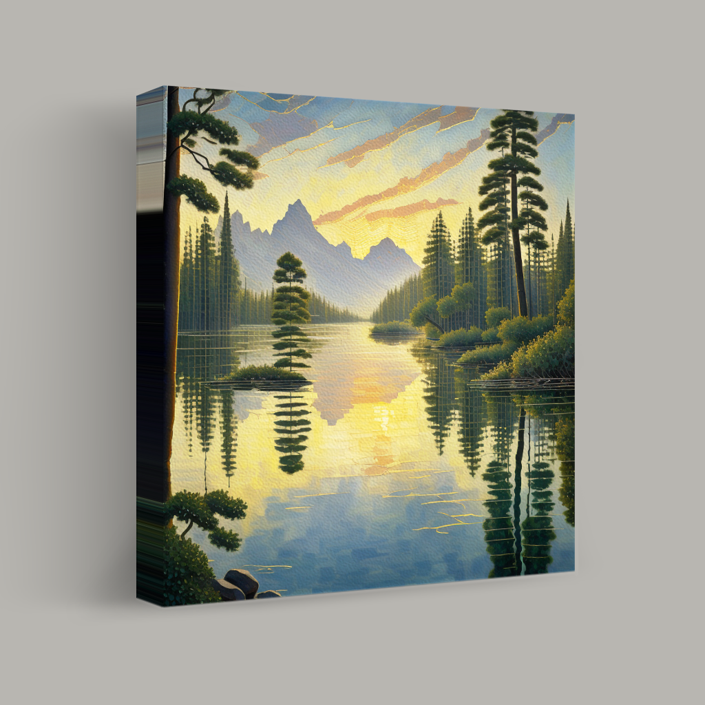 Reflections of the Tranquil Pines view 1