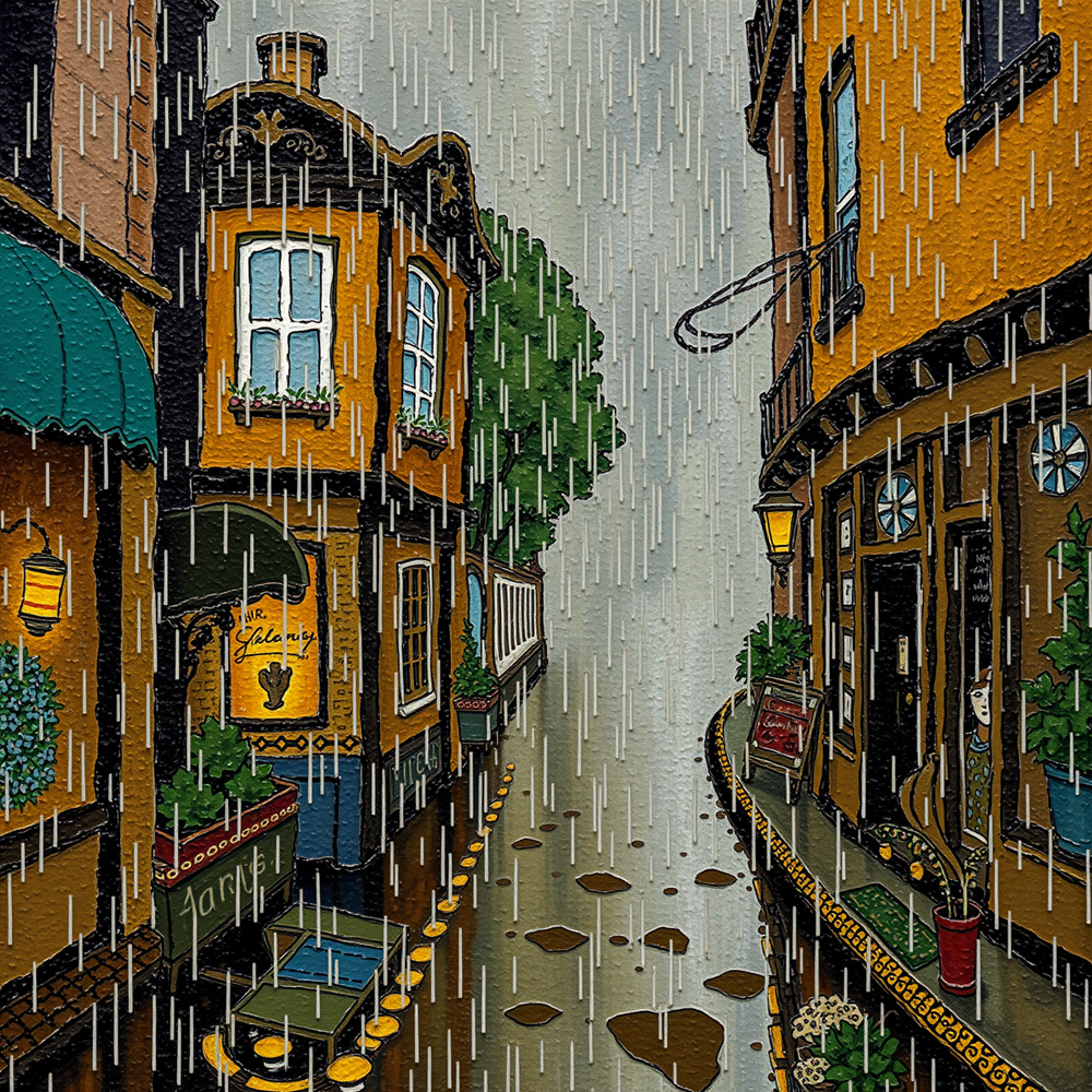 Echoes of a Rainy Alley view 2
