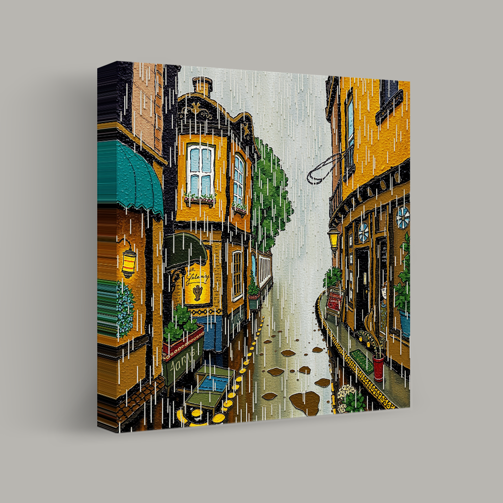 Echoes of a Rainy Alley view 1