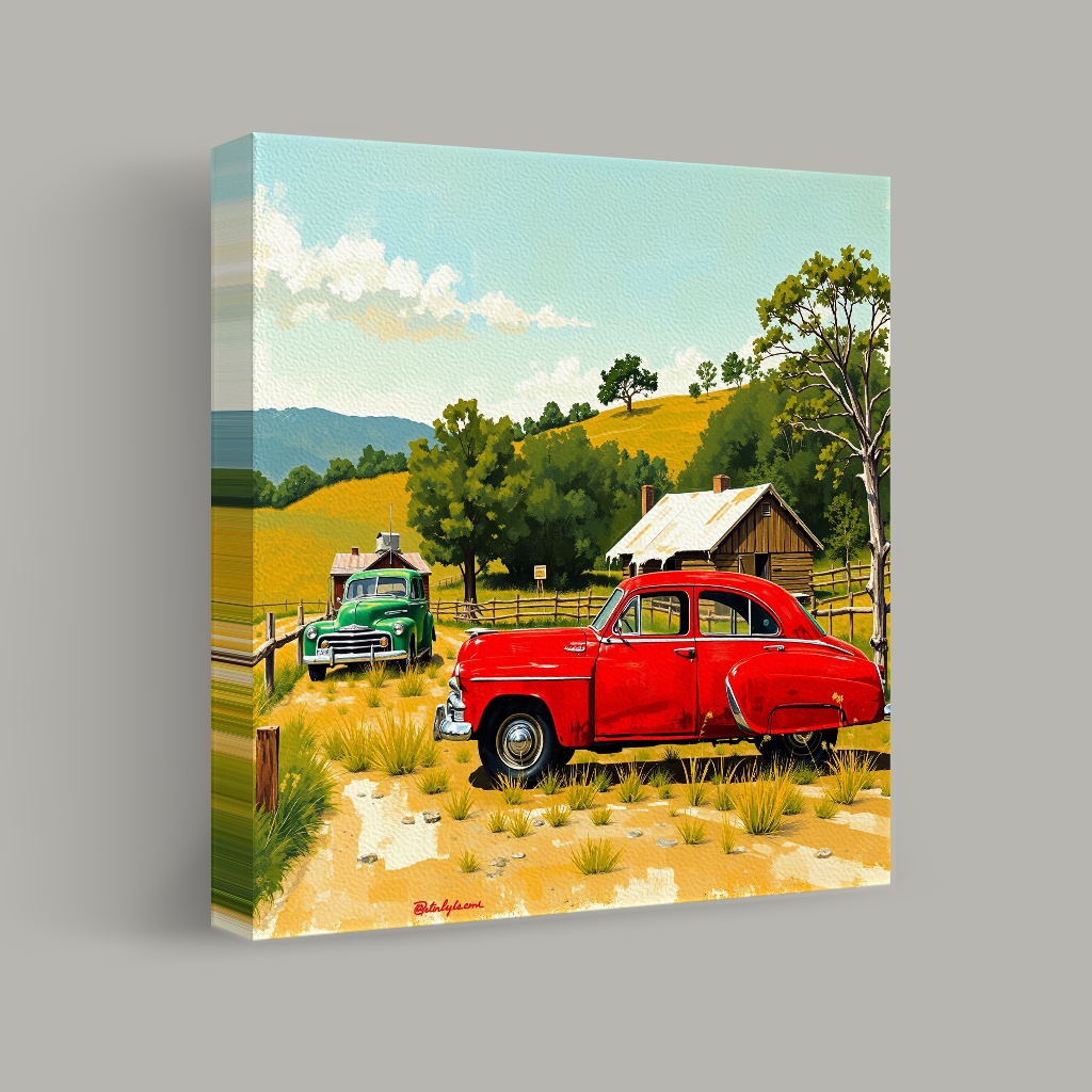 Vintage Rides in Countryside Serenity view 1