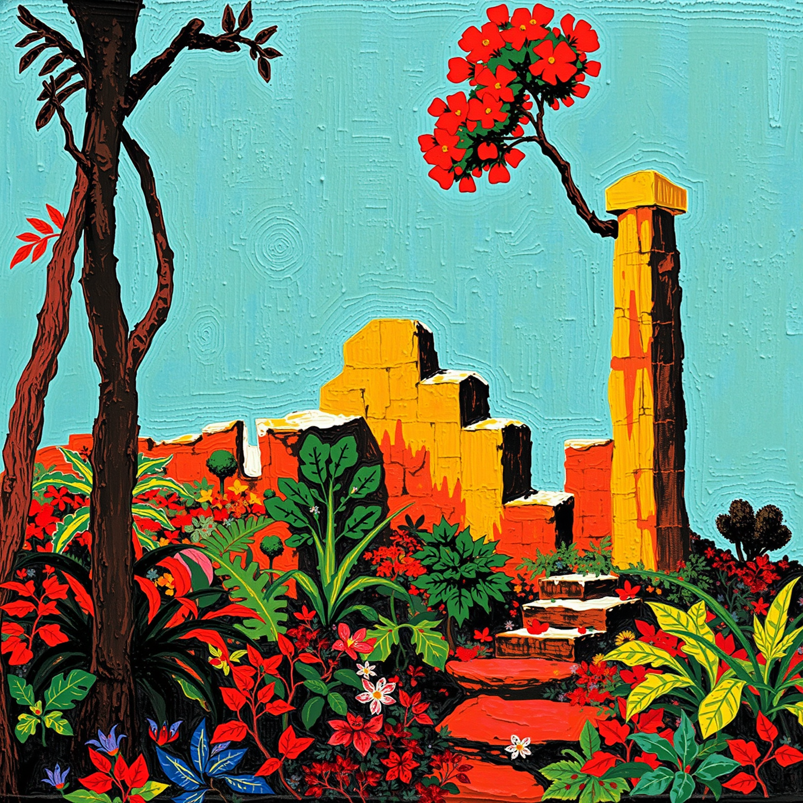 Vibrant Ruins in Bloom view 2