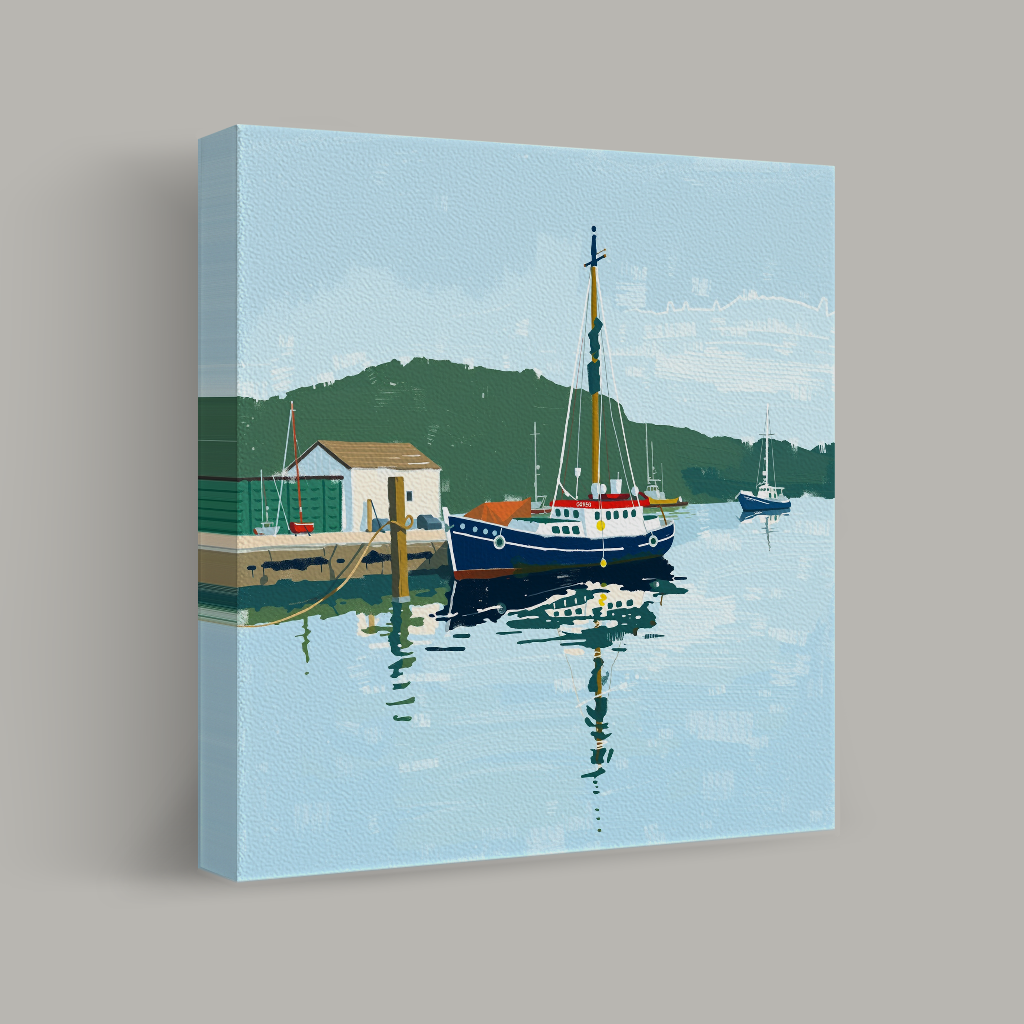 Harbor Reflections at Dawn view 1