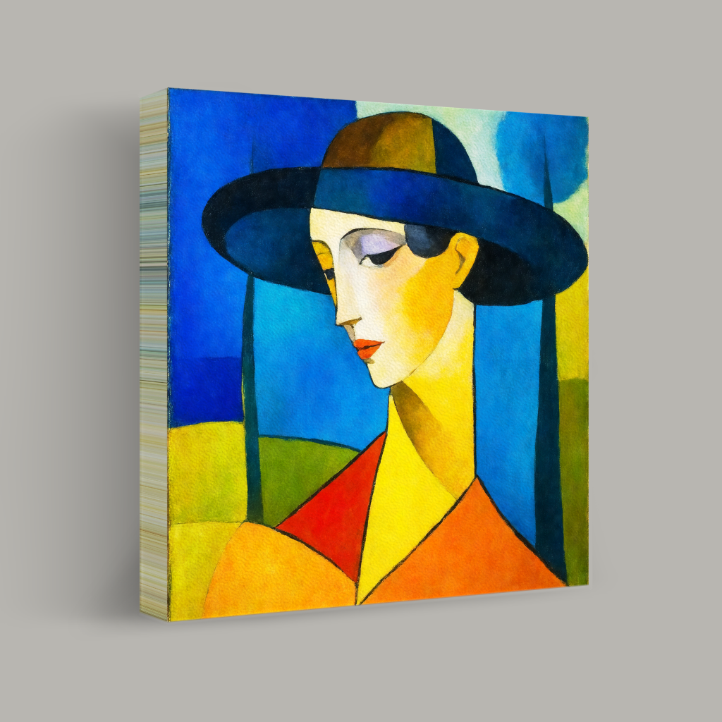 Lady in the Blue Hat view 1