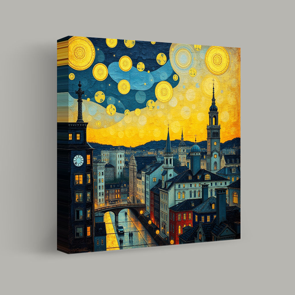 Celestial Dance Over the City view 1