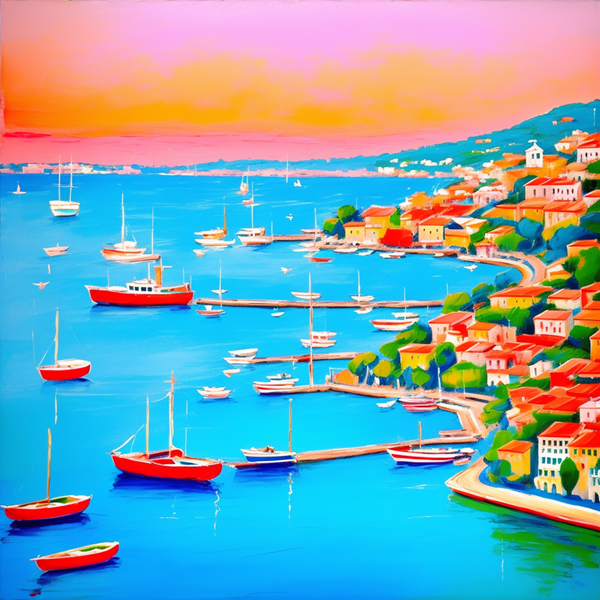 Harbor Hues at Sunset