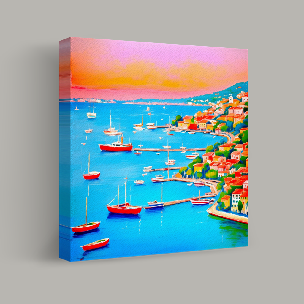 Harbor Hues at Sunset view 1