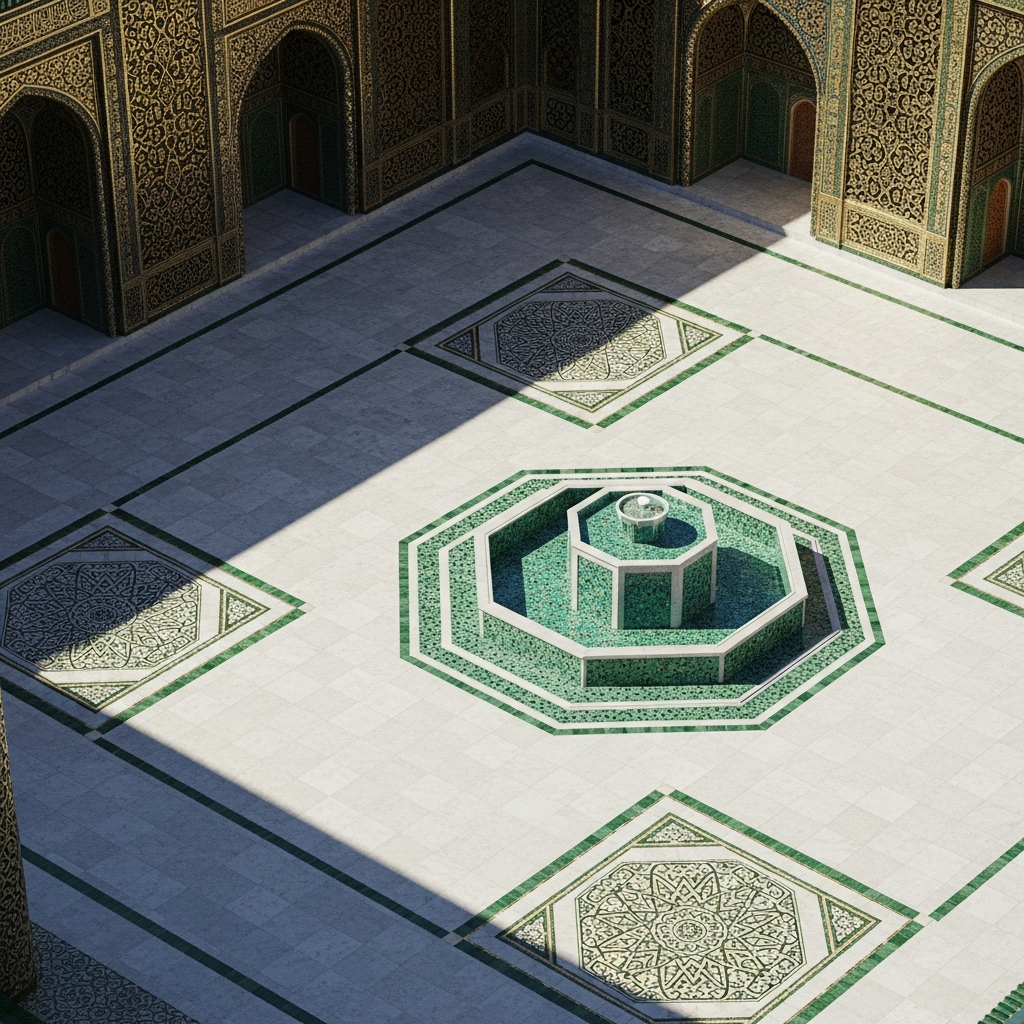 Geometric Courtyard view 2