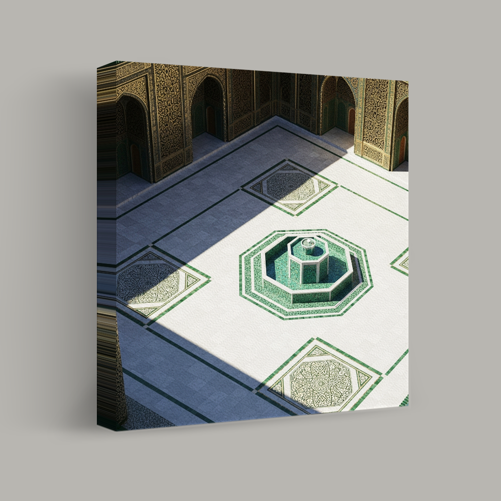 Geometric Courtyard view 1