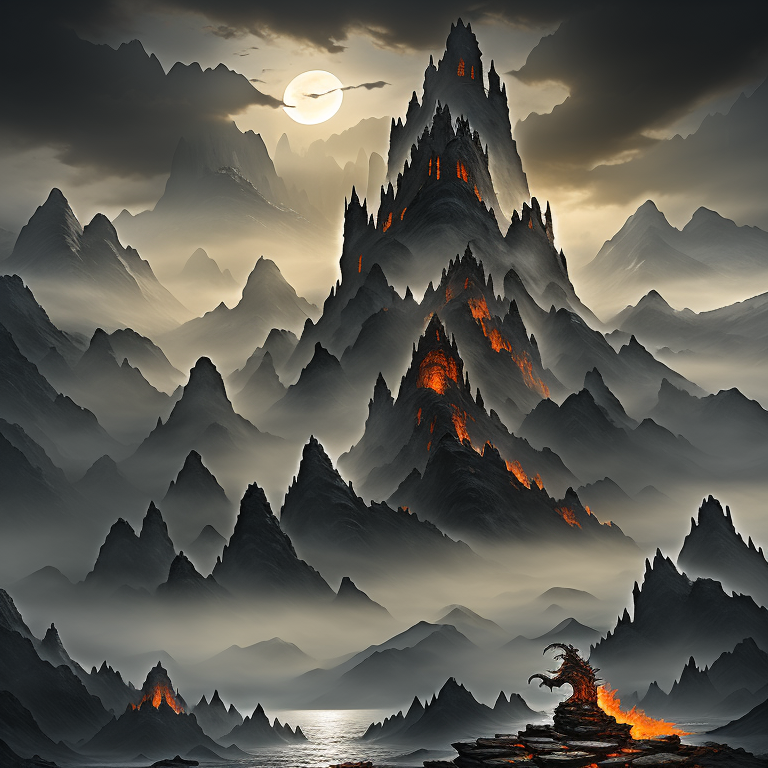 Shadows of the Fiery Peaks view 2