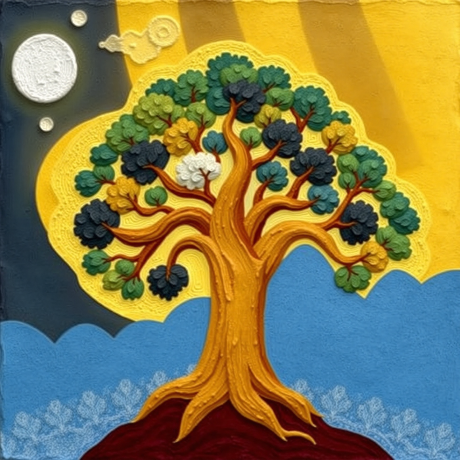 Vibrant Sunlit Tree view 2