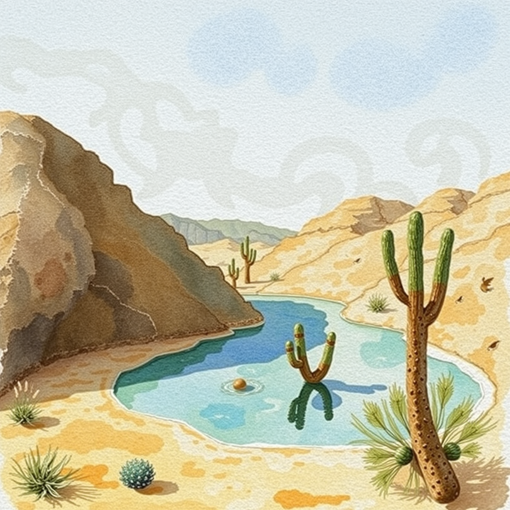 Oasis in the Arid Expanse view 2