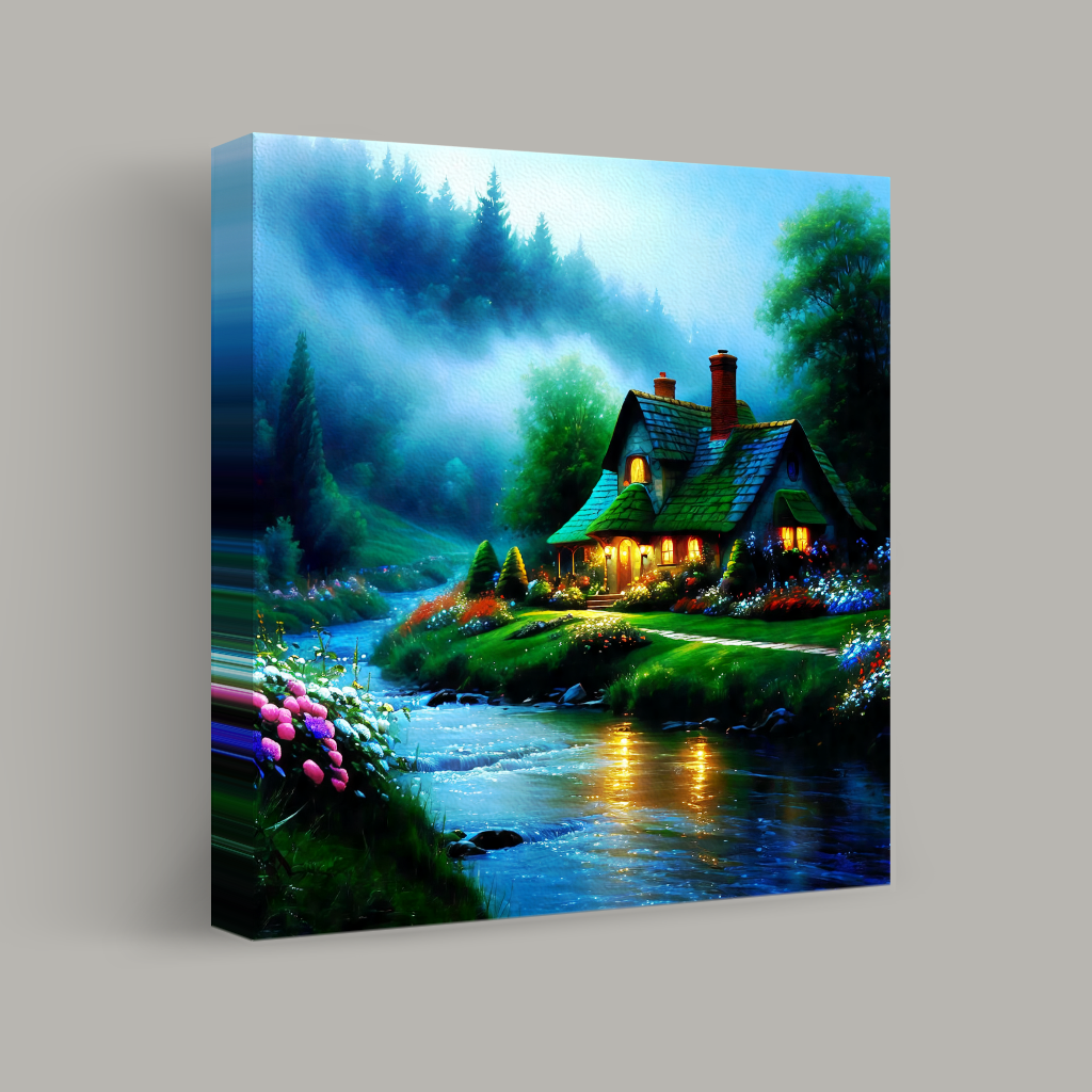 Evening Whispers by the Brook view 1