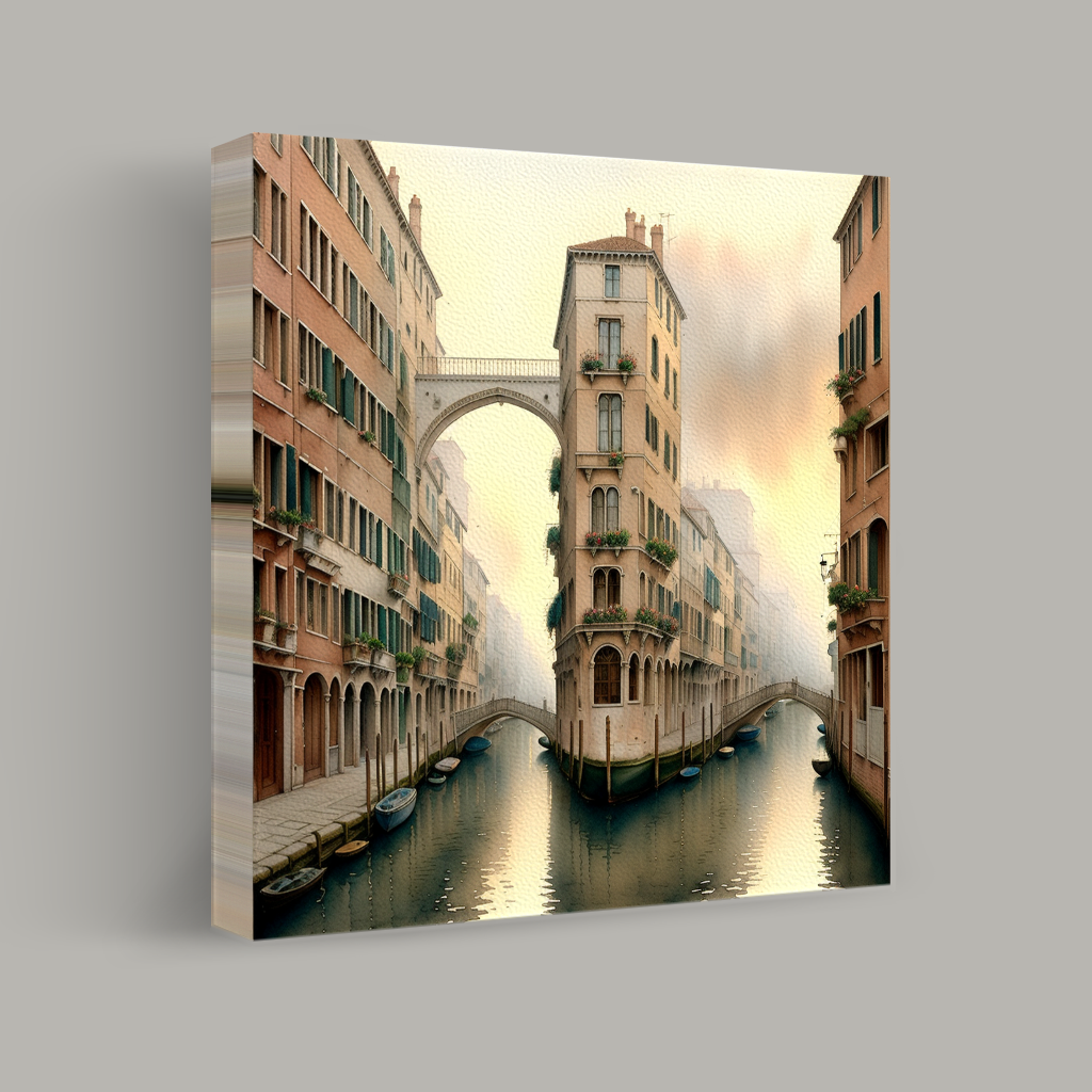 Reflections on Venetian Canals view 1