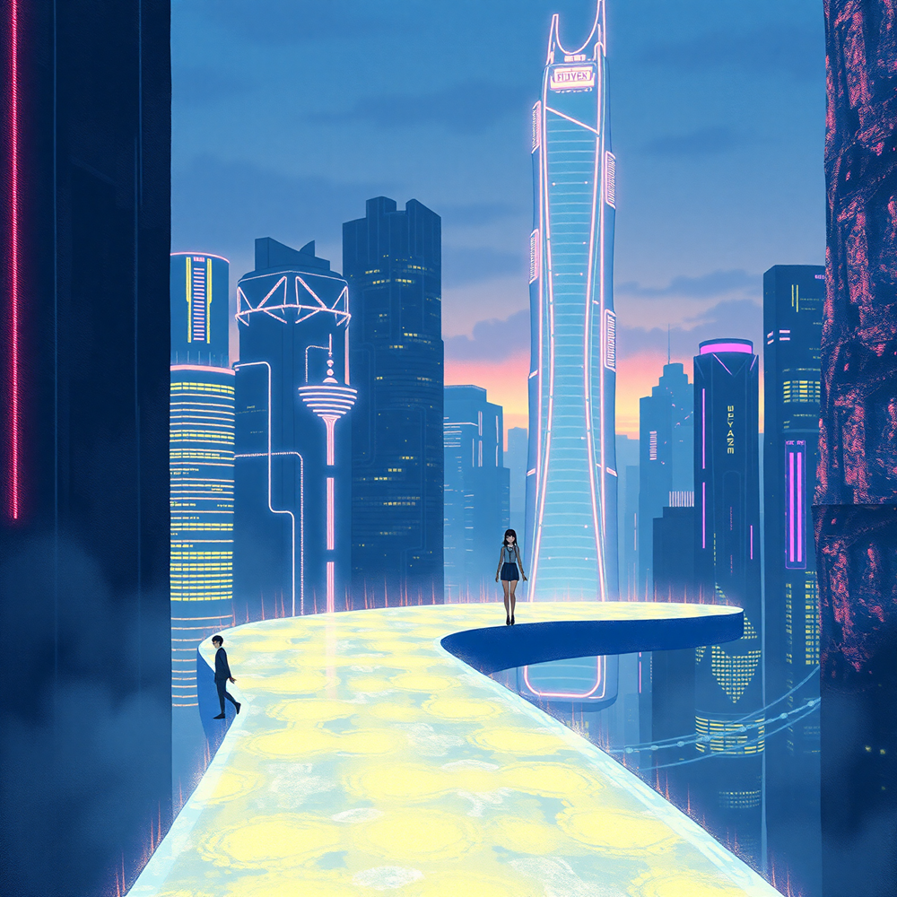 Neon Skies of Tomorrow view 2