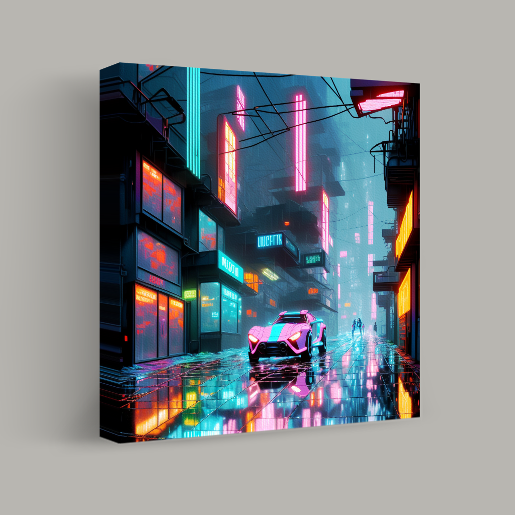 Neon Dreams in the Cityscape view 1