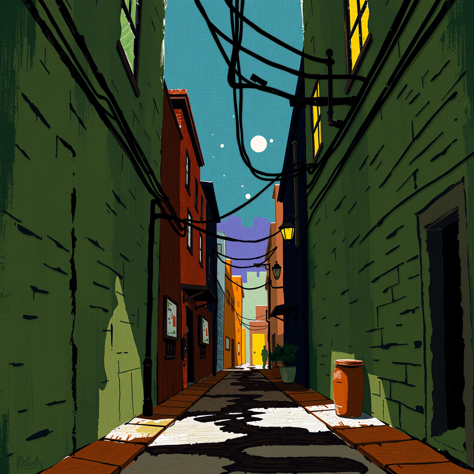 Whispering Alley at Dusk view 2