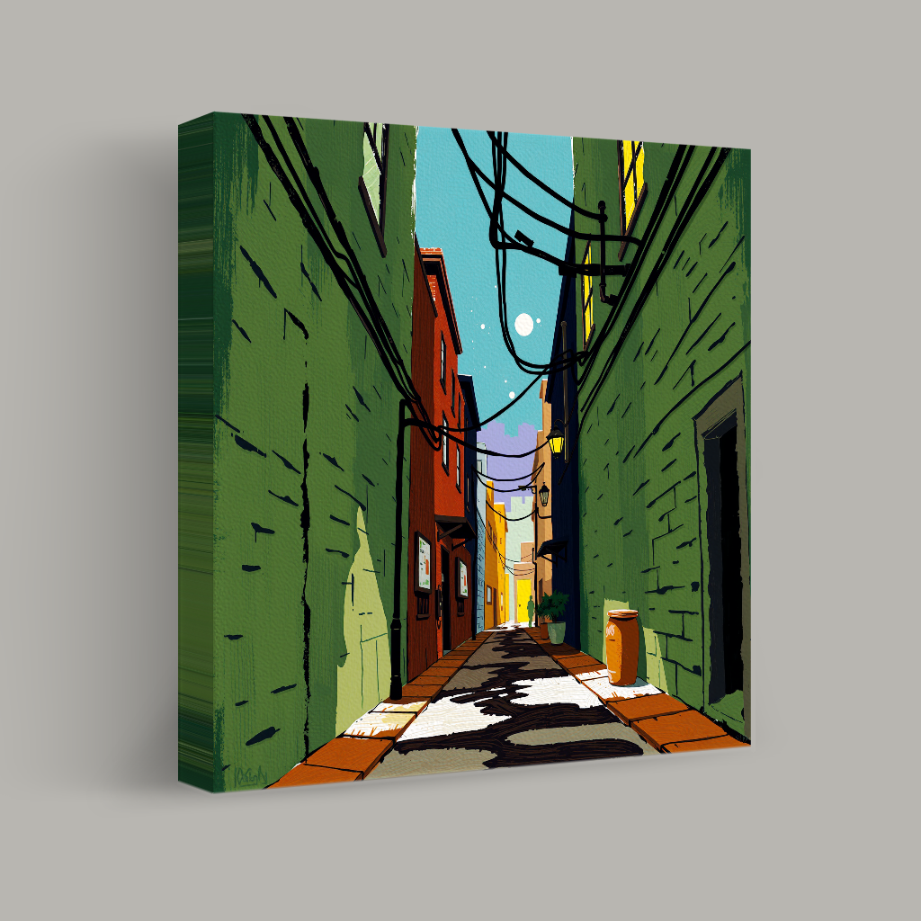 Whispering Alley at Dusk view 1