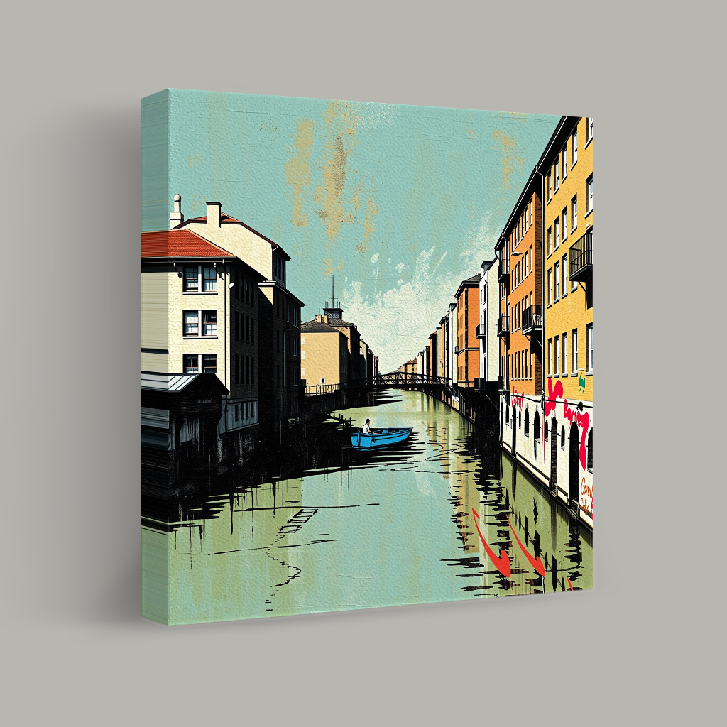 Serenity Along the Urban Canal view 1