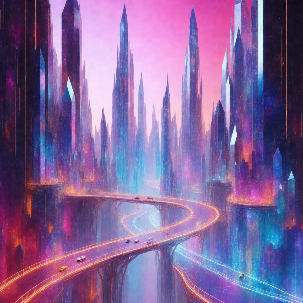 City of Luminescent Spires view 2