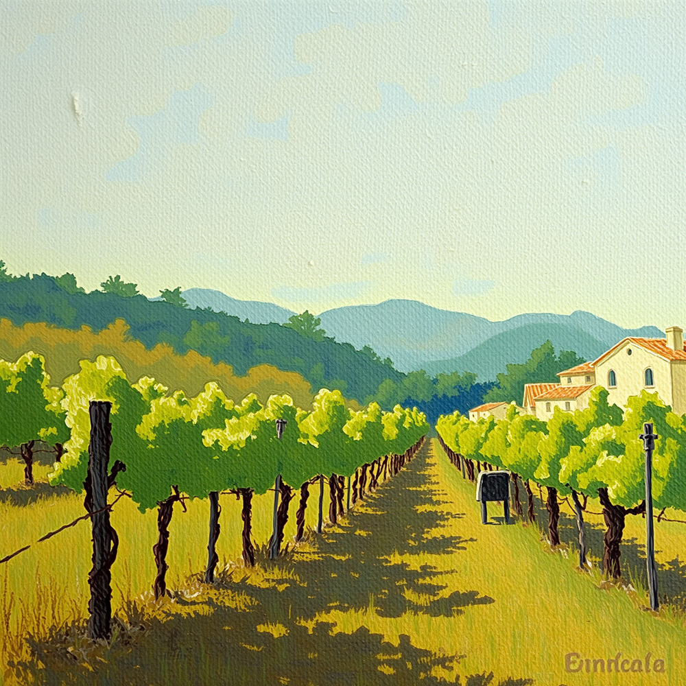 A Stroll Through Sunlit Vineyards view 2