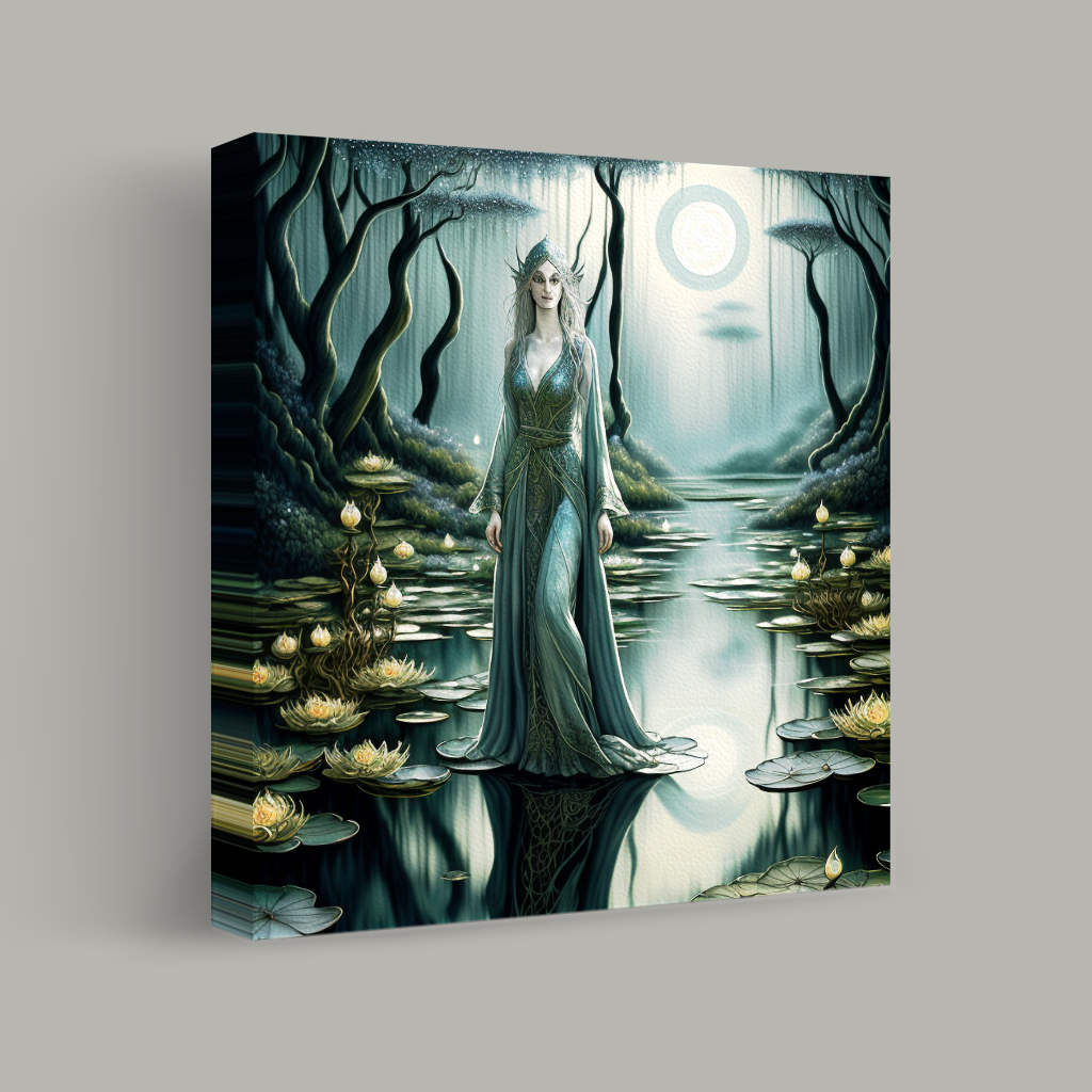 Moonlit Guardian of the Enchanted Waters view 1