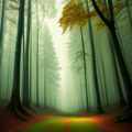 Pathway Through the Misty Woods thumbnail 2