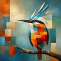 Colors of a Geometric Kingfisher thumbnail 2